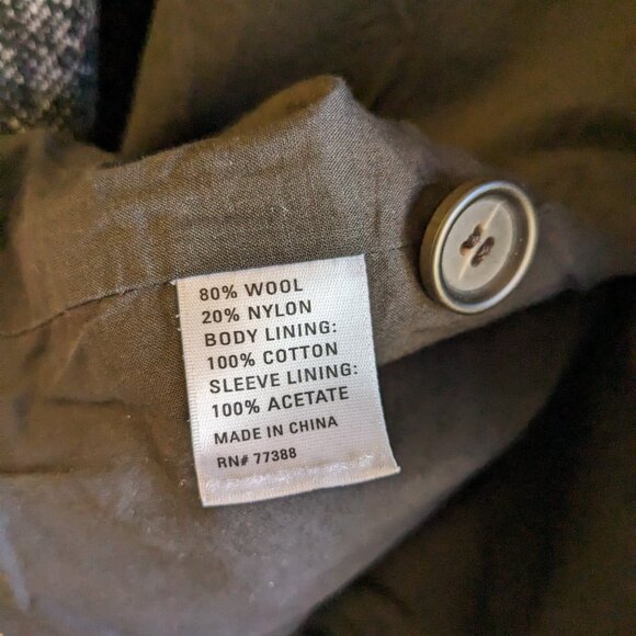 Wearmaster Outerwear Size Small Field Jacket Black Wool Blend Hooded Full Zip - Picture 13 of 14